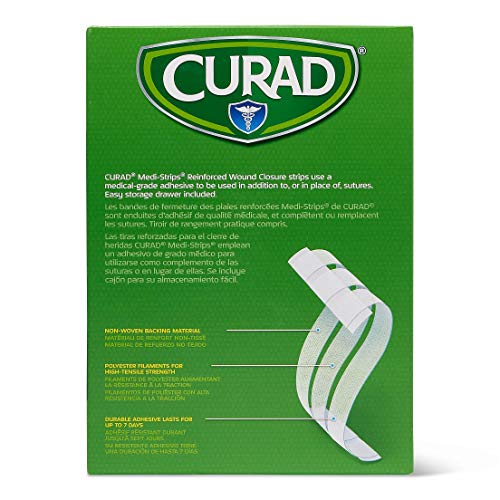 Curad Non250414 Medi-Strips estéril, 1/4 x 4, branco