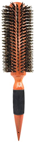 Lado Pro Long Barrel Nylon & Boar Bristle Round Wood Hair Brush 4104