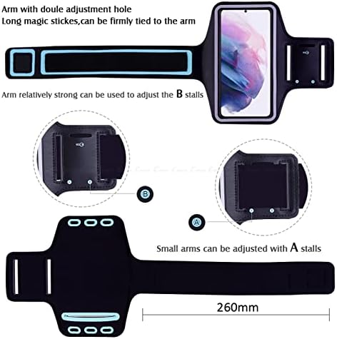 Para o caso Galaxy A21S, a banda de braçadeira de ginástica esportiva à prova d'água com cabo de carregamento para Samsung A21S Pink