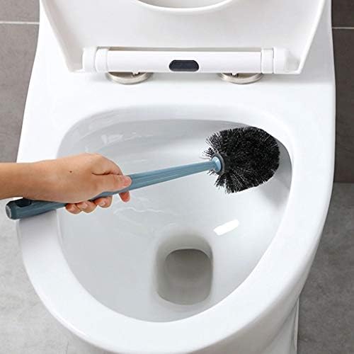 Escova de vaso sanitário guojm pincel de vaso sanitário montado na parede, escova de vaso sanitário com maçaneta longa, escova