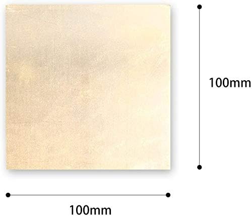 Xunkuaenxuan Metal Capper Foil Felra Metal Off Cortes Prime qualidade H62 Folha de latão, adequada para soldagem 100 mm x