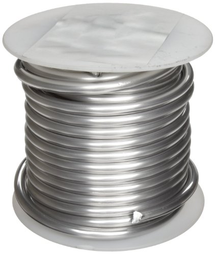 Alumínio 1100 arame, recozido, bobo de 1 lb, 9 awg, 0,144 de diâmetro, 400 'de comprimento