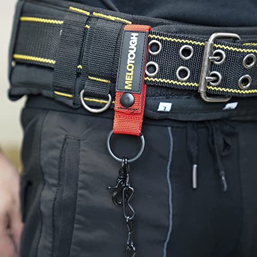 Melotough Tape Thong para a cintura da cintura de ferramenta Corrente de fitas de fita com chaveiro e gancho de gatilho