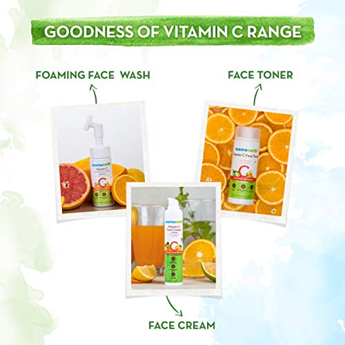Mamaearth Vitamina C Scrub de face para pele brilhante, com vitamina C e nogueira para iluminação da pele - 100 g