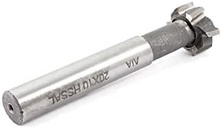 X-Dree Cutter Tool de 10 mm de profundidade de 20 mm de corte dia 6 flautas hss t slot final moinho (Herramienta de