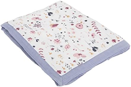 Little Unicorn - Fairy Gardens Deluxe Muslin Quilt | Muslin rayon de Bamboo | Cobertor super macio | Bebês e crianças pequenas