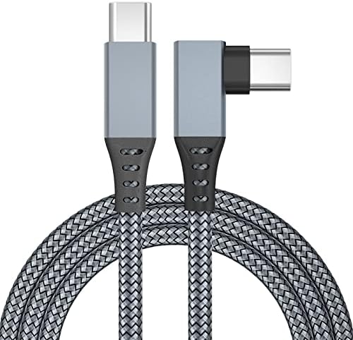 5m/16ft Tipo C para o cabo C Tipo C ângulo reto 5A Super Fast Charging USB C Cable compatível com MacBoo K Pro 2021
