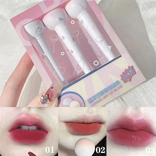 Garrafas de vinho Lipstick Lollipop Lip Glaze High Color Rendering Lollipop Lip Glaze Novelty e Hidratante Lollipop Lip Lip Balm