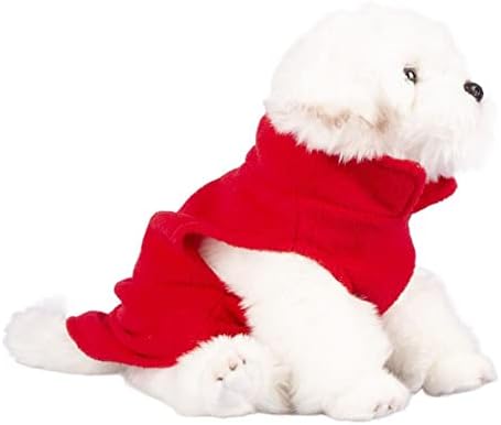 Roupas de cachorro com colete de lã - Sweater de cão de inverno de outono roupas de estimação, casaco de cachorro com pulôver macio