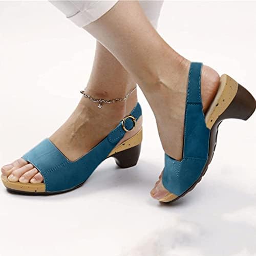 Flippers para mulheres sandálias confortáveis ​​para mulheres elegantes confortáveis ​​de pé aberto sandálias de salto