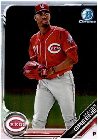 2019 Bowman Chrome Prospects BCP-51 Hunter Greene RC Rookie Cincinnati Reds Baseball Trading Card