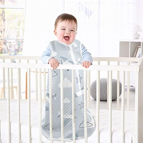 Baby sem mangas de saco de dormir cobertor, padrão de crianças comuns com planos unissex Baby Cotton vestível cobertores