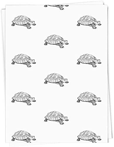 5 x A1 'Tortoise' embrulhar folhas de papel/embrulho