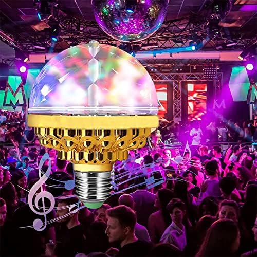Luz de bola mágica rotativa colorida, Luzes de Luz Disco Ball Light para suprimentos de festa, Luz de festa em palco mágico para