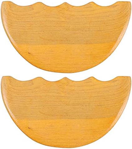 Ferramentas de cuidados com a pele do doool ferramenta de raspador 2pcs Wood Guasha Remesagem ferramenta de massagem meio redonda