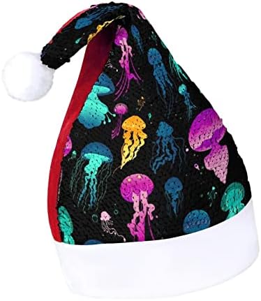 Chapéus de lençóis coloridos e lanternas de Natal chapéu de Natal de Natal para adultos Fantas de festa de Natal Merry Bennie Cap