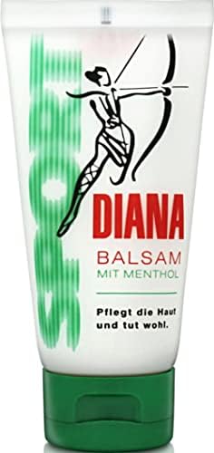 Diana Sport Balm Tube com mentol 75 ml - para atendimento após esporte e durante o esforço físico/Áustria
