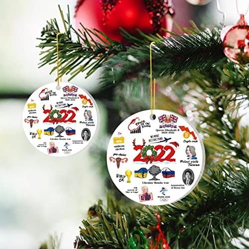 Senseven 2022 Annual Event Christmas Ornament, Evento Comemorativo Funny 2022 Ornamento de Natal, 2022 Eventos memoráveis