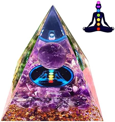 Pirâmide orgona para sucesso, pirâmide de pirâmide feita pirâmide de pedra de cristal cura de pirâmide, pirâmide de proteção de