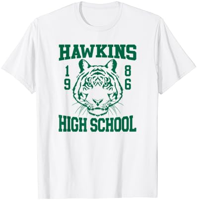 Stranger Things 4 Hawkins High School Green Logo