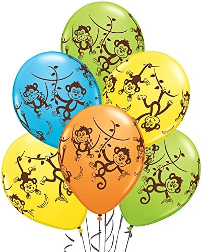 PMU 11 polegadas Macacos travessos embrulham os balões de látex de látex especiais PKG/50
