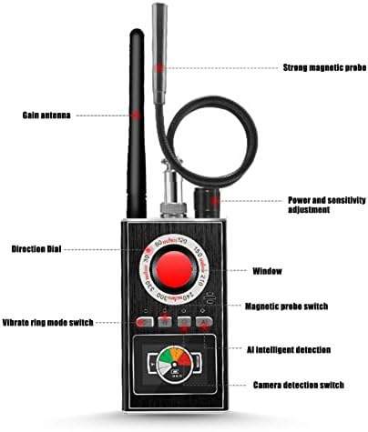 Detector de sinal GPS, LED Exibir LED sem fio O detector de sinal RF Finder portátil com bateria