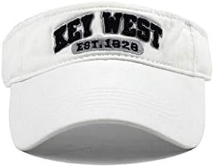 Viseira de chapéu angustiada Viseira unissex vazia Tampa de bordado de bordado Ajusta Hat dos homens chapéu de sol lavado Chapéus