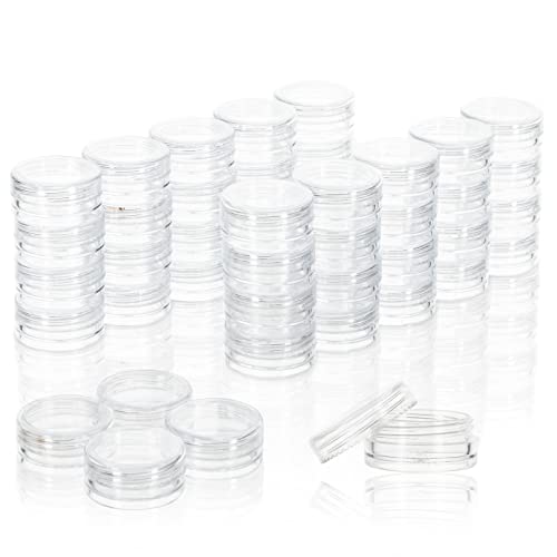 Recipientes de amostra de Zejia, pequenos frascos de amostra com tampas, recipientes cosméticos de 3 grama com tampas, recipientes