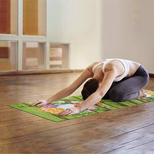 Rústico de ioga de madeira rústica tapete de ioga quente, tapete de amortecimento de fitness tape