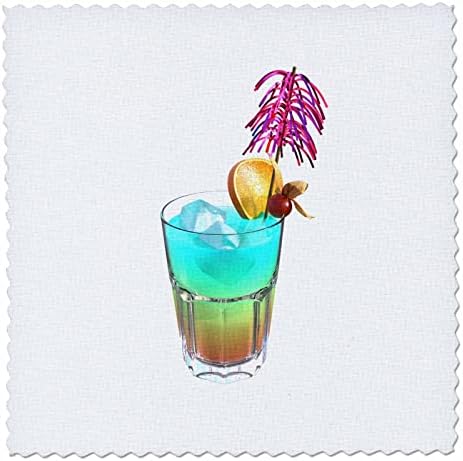 Bebidas gráficas de boehm 3drose - uma bebida alcoólica de coquetel paraíso - quadrados de colcha