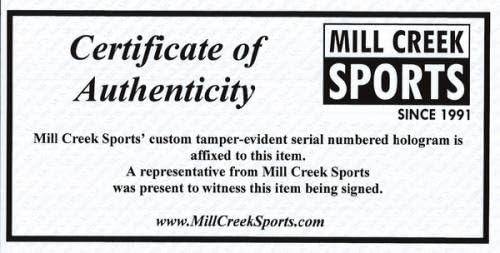 Steve Largent e Jim Zorn autografados Seattle Seahawks White Logo Football MCS Holo 83918 - Bolinhos autografados