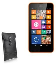 Caixa de onda de caixa para Nokia Lumia 635 - Envelope de couro Nero, capa de flip de carteira de couro para Nokia Lumia 635