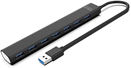 NIZYH USB 3.0 Hub USB de 7 portas de alta velocidade 5Gbps 3.0 Splitter USB-HUB para laptop e desktop