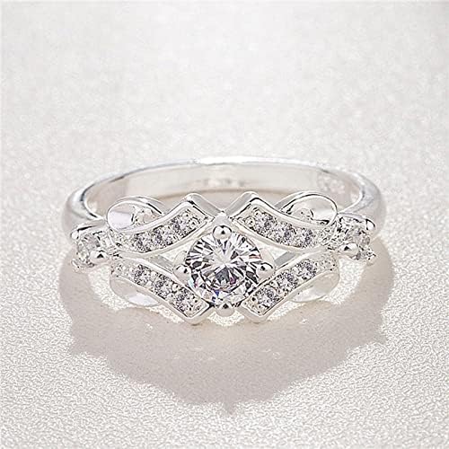 Casamento e anéis de noivado anel de moda requintada anel de zircão anel de diamante anel de flores anel de noivado