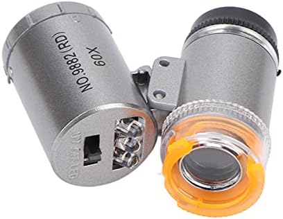 Microscópio de bolso Microscópio digital de mão 60x Luzes 2 LUZES LED 1 APLICAÇÃO DE LUZ UV APLICAÇÃO DURÍVEL ABS ABRÍLICO Microscópio