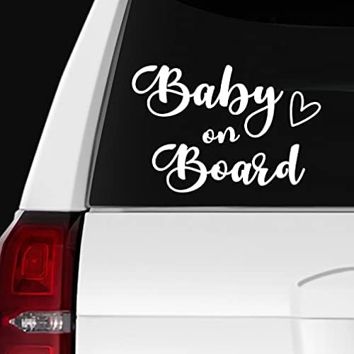Bebê a bordo do adesivo Decalque de decalque engraçado | Cars SUV Trucks Vans Walls Laptop Decalques adesivos de vinil | 6 x 4,3