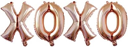 Dzrige Balões xoxo de 16 polegadas, Balões de Carta de Folha Mylar do Dia dos Namorados para Partido dos Valentinos de Casamento