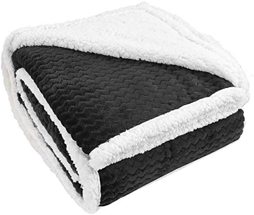 Tirrinia Super Swerpa Throw Blanket Black Chevron 50 x 60 Reversível Micro pelúcia durante toda a temporada TV TV