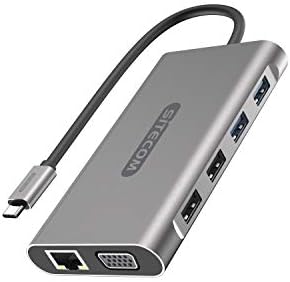 SITECOM CN-390 Adaptador Pro Multiation USB-C | USB-C a 2x USB 3.1 + 2x USB 2.0 + 2x HDMI + 1X VGA + 1X Gigabit LAN + 1X SD/Micro-SD