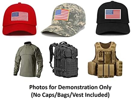 4pcs Ferro premium nos EUA American Flag Tactical Patches com ferro no apoio para mochilas Caps Hat Jackets calças, 8cm *5cm Tamanho