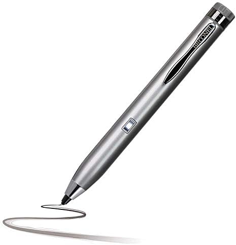 Broonel Silver Mini Fine Point Digital Active Stylus Pen compatível com o ASUS C302CA-GU010 360 Chromebook Flip de 12,5 polegadas notebook