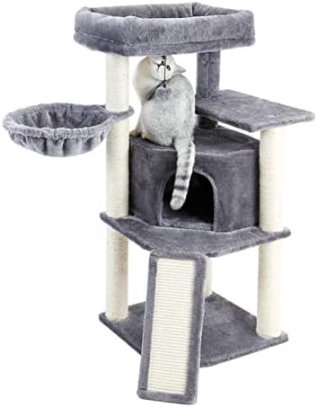 Gretd Multi-Level Cat Tree Play House Climber Activity Center Tower Hammock Furniture Scratch Post para gatinhos