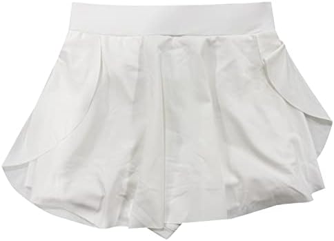 Saias de skorts de tênis fluidos com shorts para mulheres altas skorts de golfe 2 em 1 gradiente CULOTTES MINI SKIRT