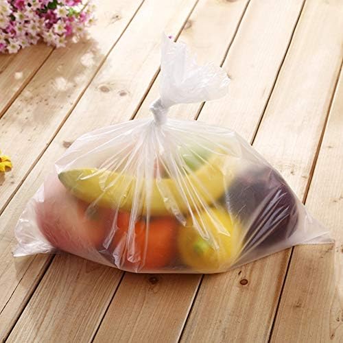 14 x 20 Bolsa de produção de plástico em um rolo, sacos de armazenamento de alimentos claros para frutas de pão