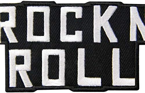 Rock and Roll Patch bordado punk heavy metal metal aplique crachado ferro em costura no emblema
