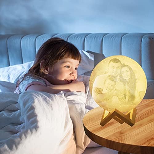Foto goe Personalize a lâmpada da lua 2/3/16 Cores Night Light Photo, Lâmpada fotográfica 3D personalizada, lâmpada de lua personalizada