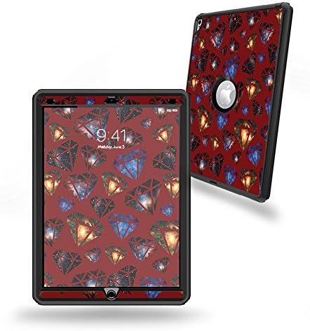 MightySkins Skin Compatível com o zagueiro OtterBox Apple iPad Pro 12,9 - Diamond Galaxy | Proteção, durável e exclusiva Tampa de