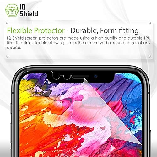 Protetor de tela do IQ Shield compatível com Apple iPhone XS Max Liquidskin Anti-Bubble Clear Film