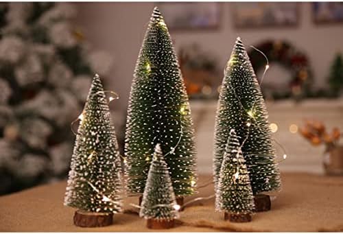 Atuko Christmas Decoration Supplies Ornamentos de árvore de Natal Mini brancos de pinho de pinheiro de pinheiro de