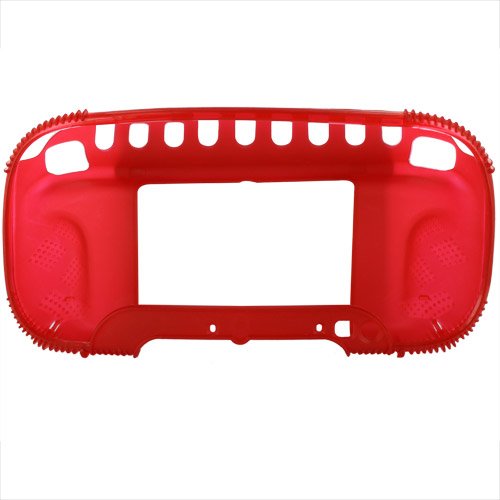 Capa de estojo de proteção contra protetores do gel Skquetpu para Nintendo Wii U gamepad, vermelho